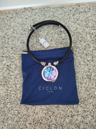 Colgante Ciclón Plateado
