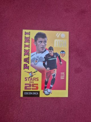 Carta Panini Megacracks Stars 25 Villa