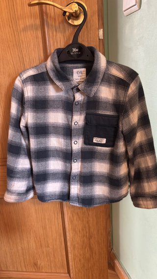 Camisa Infantil Cuadros 24-36 Meses