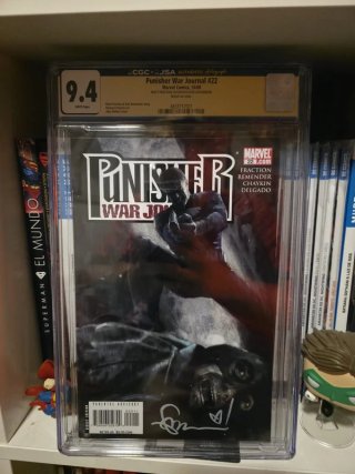 Punisher WJ #22 CGC 9.4 Signed Fraction + Sketch