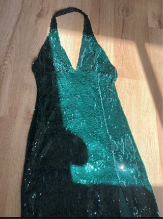 Vestido de fiesta Zara verde