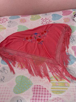Mantón de Flamenca Coral