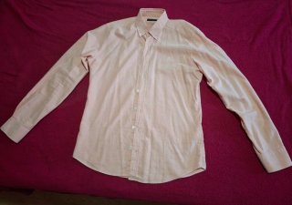 Camisa hombre Scalpers Talla 41 L rosa como nueva