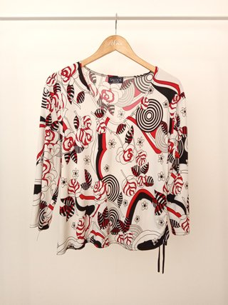 Blusa mujer estampada | Manga 3/4 | XXL