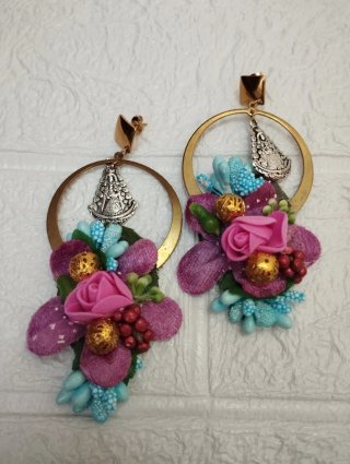 Pendientes Rocieros de Flamenca, Virgen del Rocio.