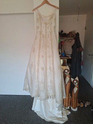 Vestido de novia blanco talla 42