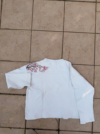 Maglione Derschutze Bianco Floreale