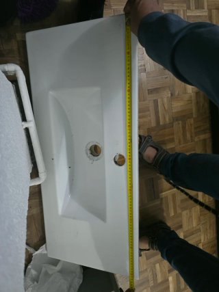 Lavabo Blanco de Cerámica