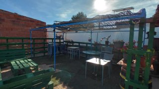 Cenador de Jardín con Estructura Metálica