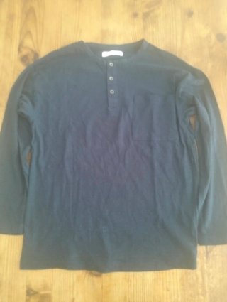 Camiseta Zara Manga Larga Negra
