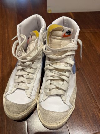 Zapatillas Nike Bota Blancas y Azules