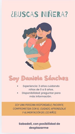 Niñera a domicilio