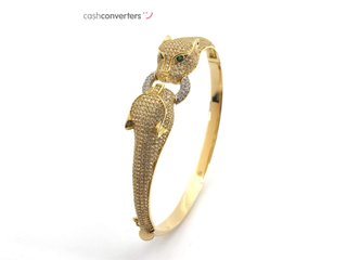 pulsera oro 18k con piedra con circonita