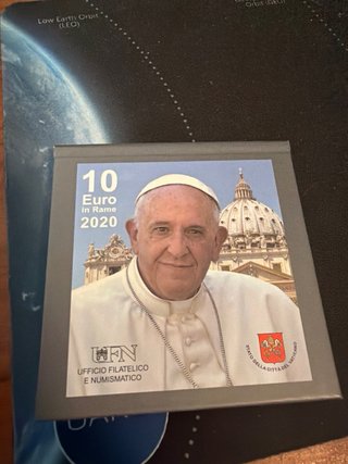 Moneta 10 Euro Vaticano 2020 Papa Francesco