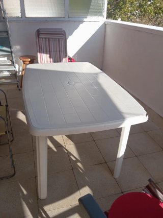 Mesa de Exterior Blanca