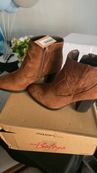 Botines camperos Marrón Camel
