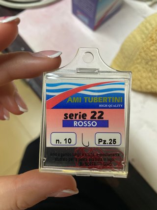 Anzuelos Tubertini Serie 22 Rosso n. 10