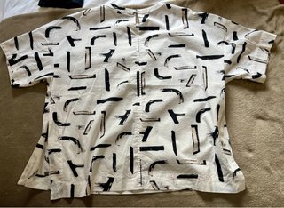Blusa Adolfo Dominguez Estampada Algodón