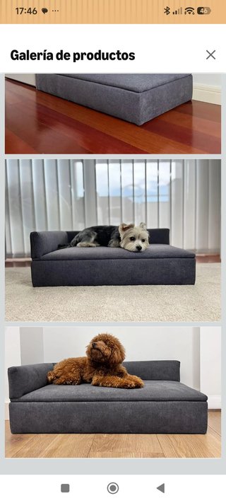 Sofá Cama para Mascotas Gris
