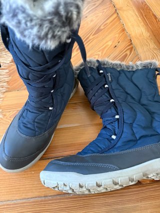 Botas altas de invierno estilo après-ski en azul