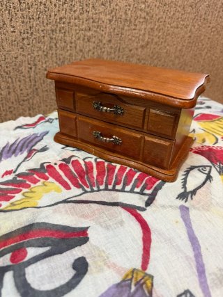 Joyero de Madera con Dos Cajones
