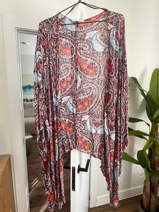 Kimono Estampado Colores Cálidos