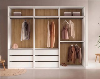 Vestidor a medida EOS de 270cm con cajoneras