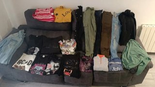 Lote de 24 prendas de ropa de mujer talla M/L