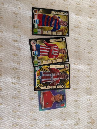 Lote de 4 cromos de fútbol