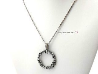 gargantilla plata 925mm con piedra con circonita 22cm