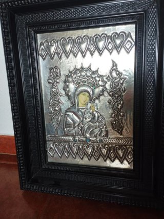 Icono Bizantino Virgen con Niño