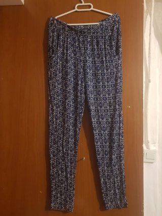 Pantalón Estampado Azul