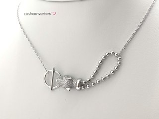 gargantilla plata 925mm con piedra con circonita 22cm