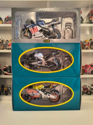 Set 3 Modellini Moto 1/12 Valentino Rossi