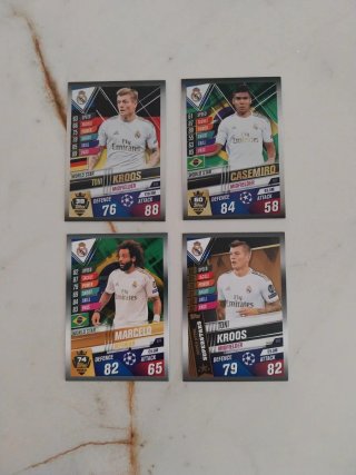 4 Cromos Topps Champions League 2019-20