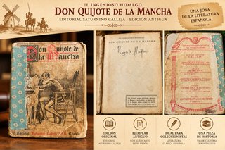 ANTIGUO QUIJOTE DE LA MANCHA
