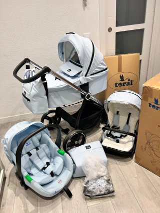 ¡Cochecito de bebé 3 en 1 Toral – Excelente estado