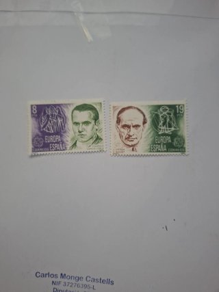 2 Sellos Europa 1980 España