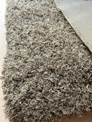 Alfombra de Pelo Largo Gris