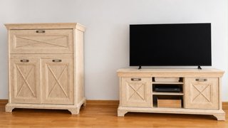 Set de 2 Muebles de Salón Rústicos