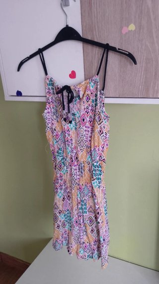 Vestido de tirantes estampado