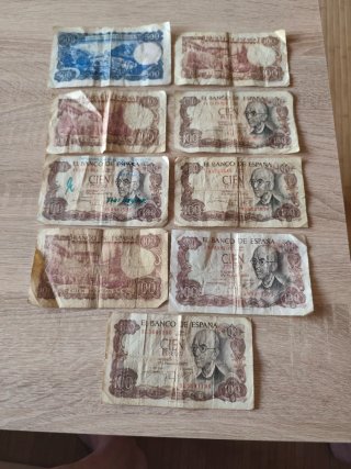 Lote de Billetes Antiguos de España