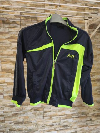 Chaqueta de Chándal Infantil Azul y Verde