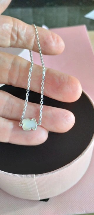 Pulsera Tous Oso Plata y Nácar con Caja
