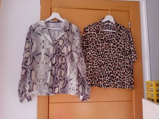 Lote de 2 blusas estampadas