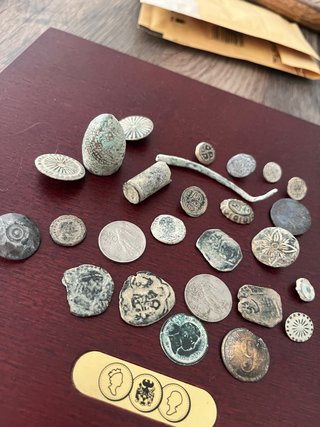 Lote de monedas para limpiar