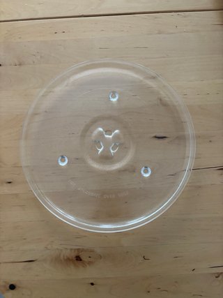Plato de Microondas de Cristal 27cm