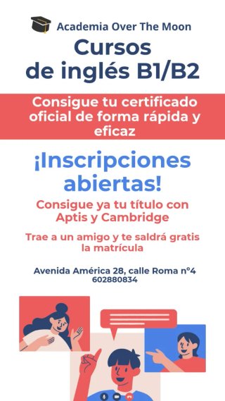 Cursos de inglés y talleres de lectura