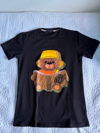 Camiseta Fendi Negra Talla XS