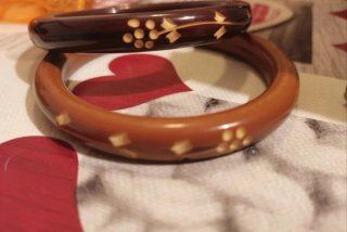 Set di 2 bracciali rigidi